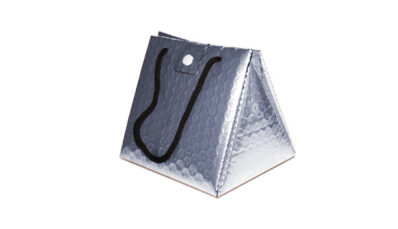 Triangular thermal bag grey
